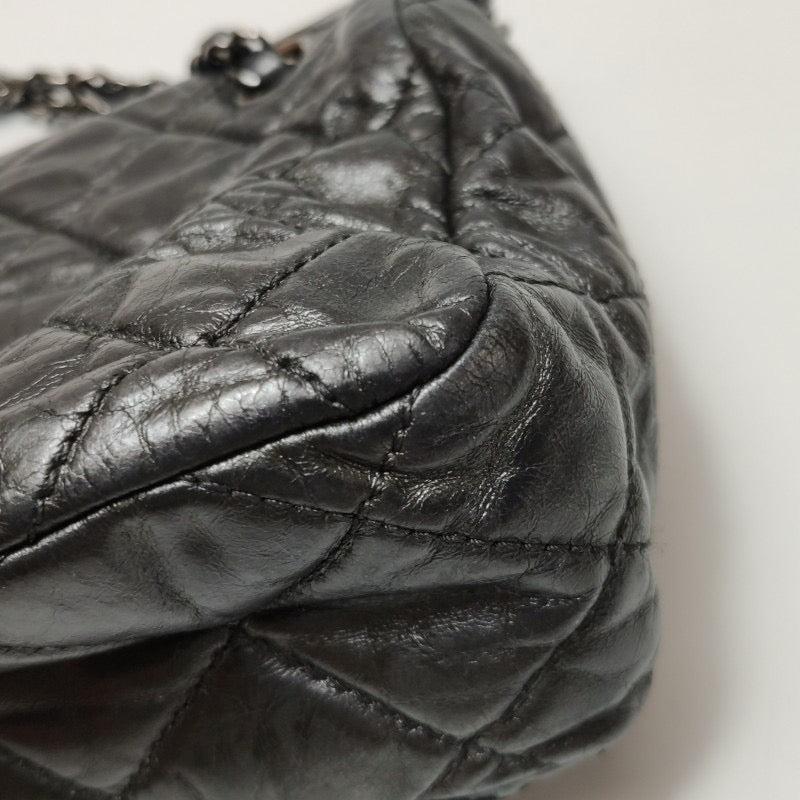 Chanel Chain Me Chain Around Medium Flap Bag Shiny Black Calfskin Leather, 2012 8
