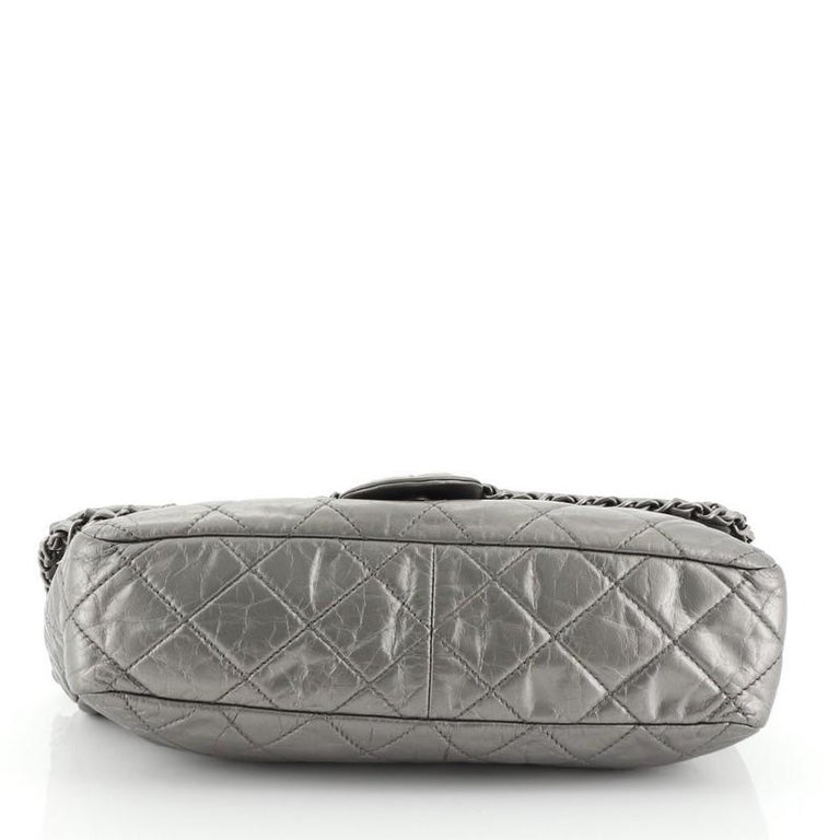 Chanel Grey Quilted Leather Chain Around Flap Bag – Curated by Charbel