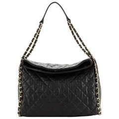 Chanel Chain Me Hobo Quilted Leather Large