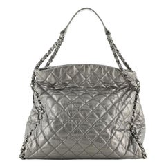 Chanel Chain Me Hobo Quilted Leather Large