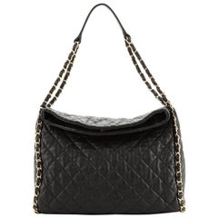 Chanel Chain Me Hobo Quilted Leather Large
