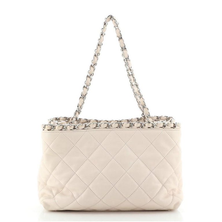 Chanel Chain Me Tote Quilted Calfskin Small at 1stDibs