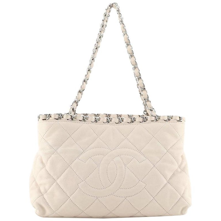 Chanel Chain Me Tote Quilted Calfskin Small at 1stDibs
