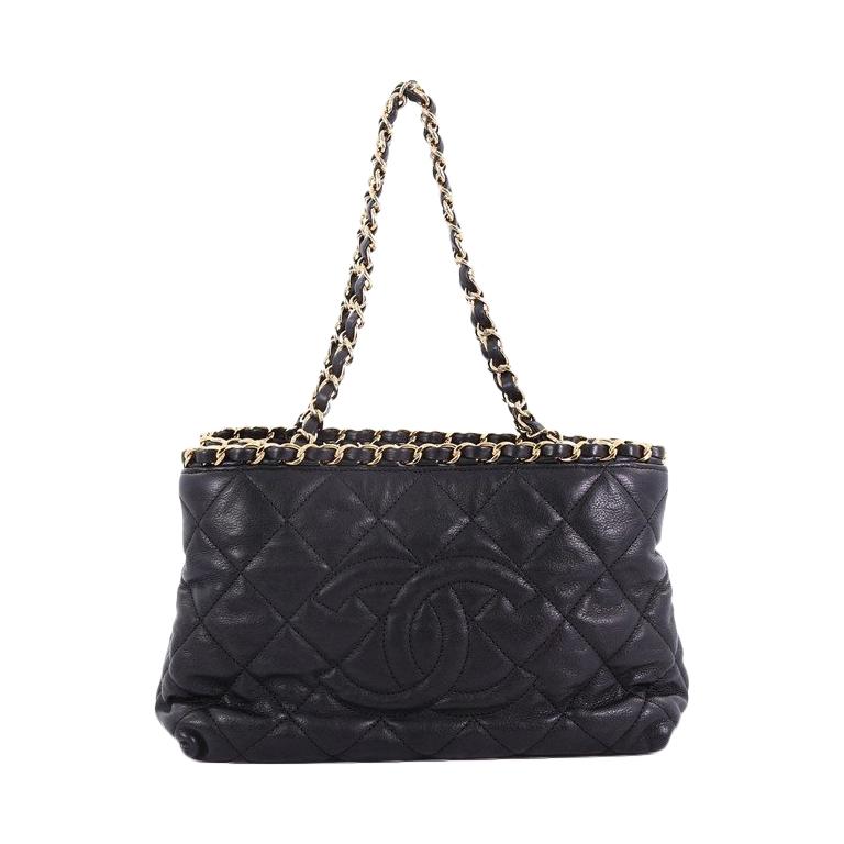 Chanel Chain Me Tote Quilted Calfskin Small