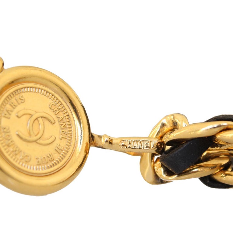 Chanel Chain Medallion Belt at 1stDibs | chanel medallion belt