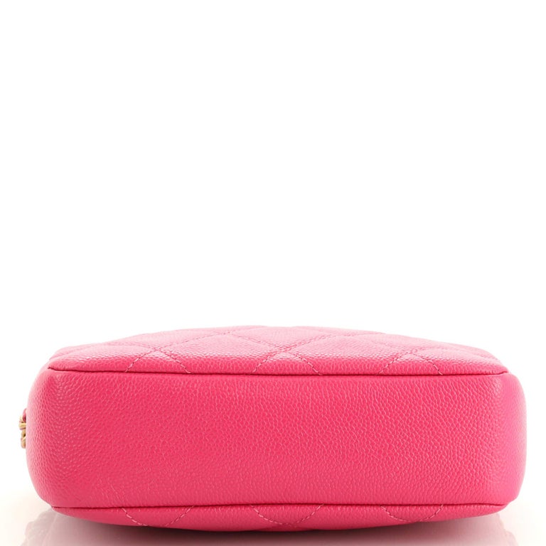 Chanel Chain Melody Camera Bag Quilted Caviar Small For Sale at 1stDibs