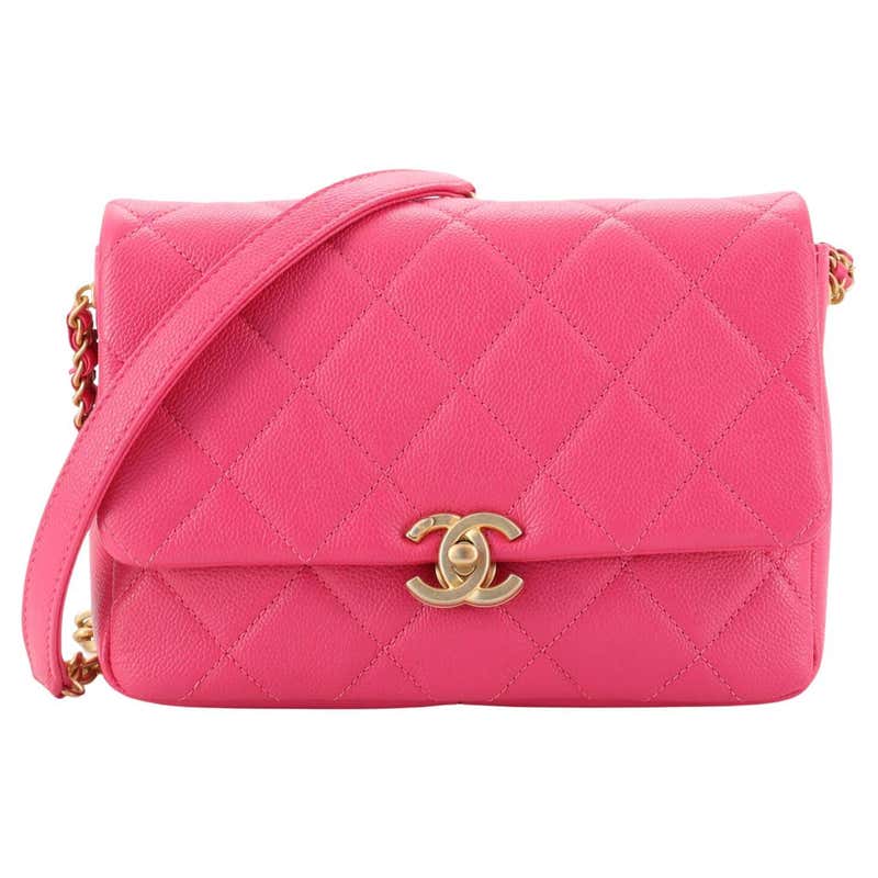 Chanel Quilted Perfect Fit Flap Bag Pink For Sale at 1stDibs | chanel ...