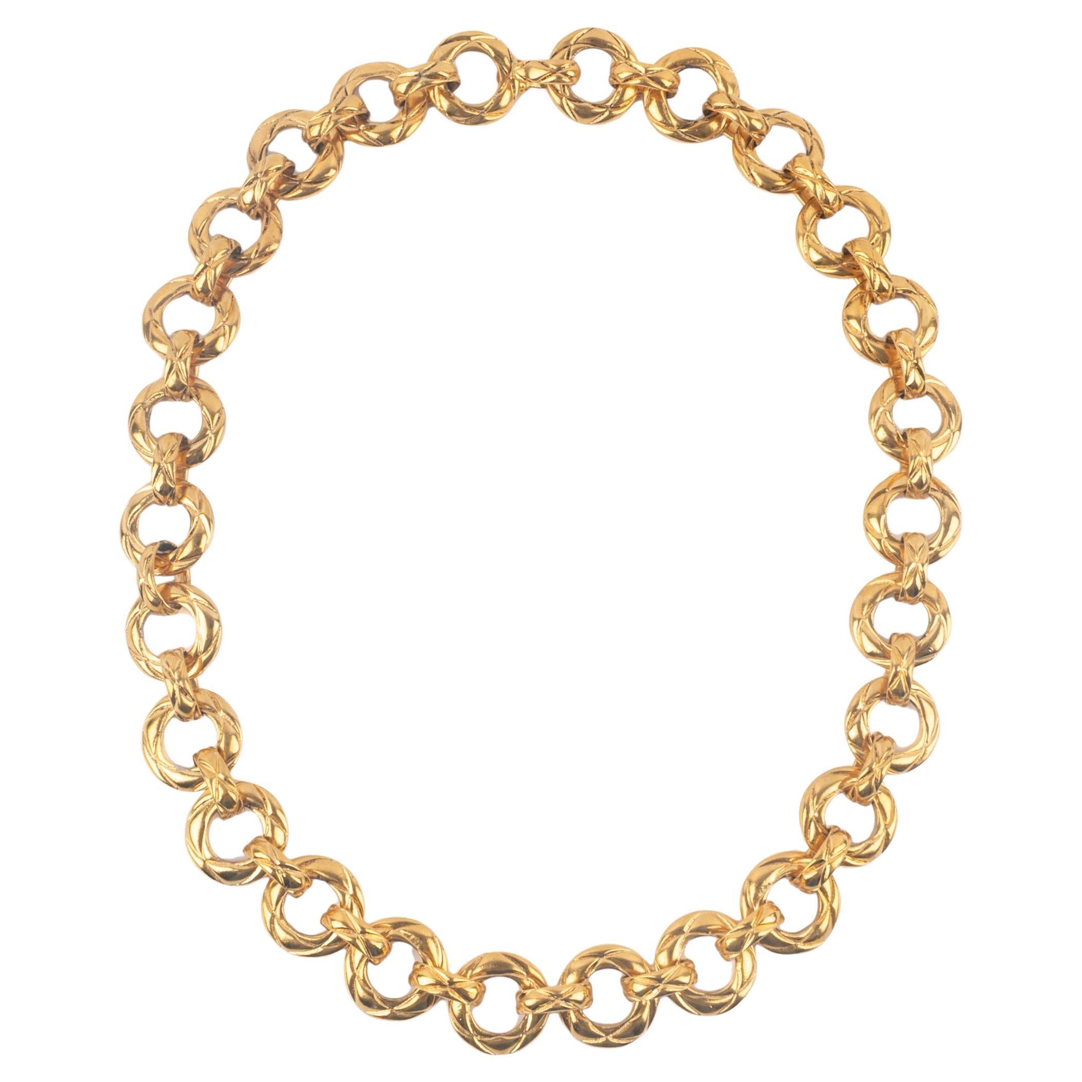 Collana a catena Chanel anni '90 in vendita