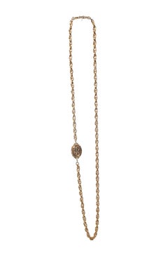 Chanel, chain necklace with gold crown