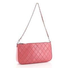 Chanel Chain Pochette Gestepptes Leder Klein