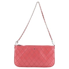 Chanel Chain Pochette Quilted Leather Small