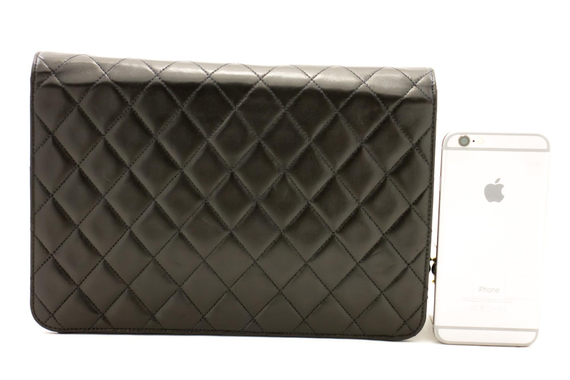 chanel clutch bag black