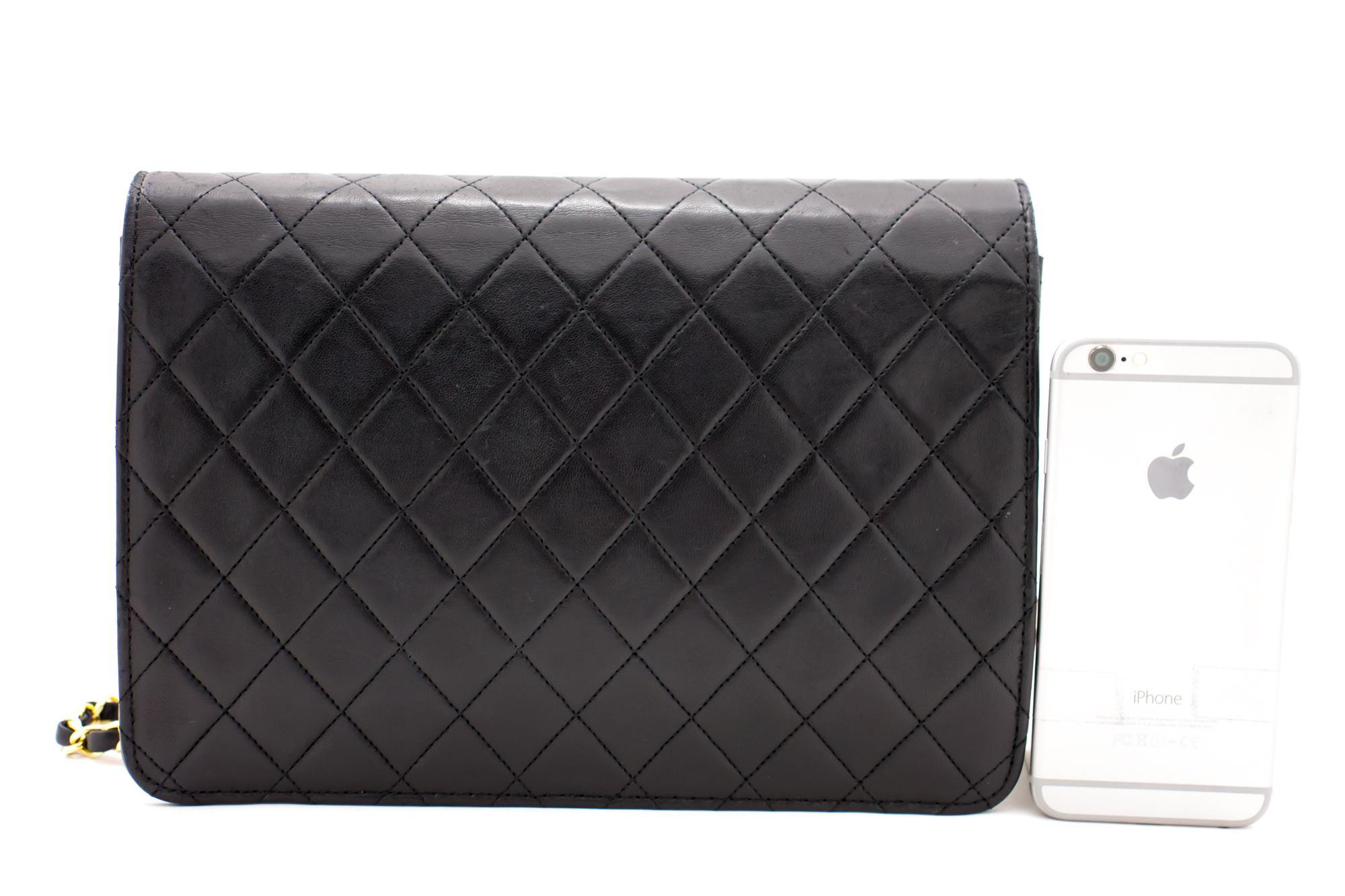 chanel black clutch purse