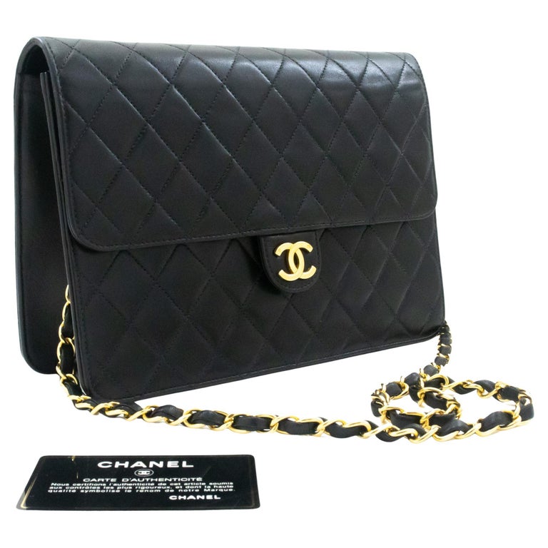 Chanel Quilted Chain Shoulder Bag Black - 331 For Sale on 1stDibs  chanel  quilted purse with chain, chanel black quilted bag gold chain, black  quilted chanel bag with chain