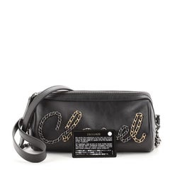 Chanel Chain Signe Bowling Bag Kalbsleder Klein