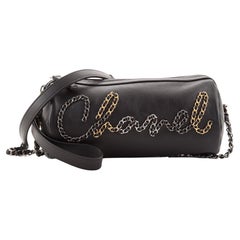 Chanel  Chain Signe Bowling Bag Calfskin Small
