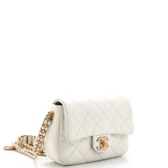 Chanel Chain Soul Flap Bag Quilted Caviar Mini