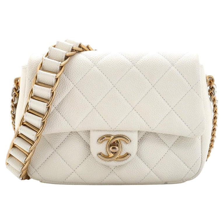 Chanel Chain Soul Flap Bag Quilted Caviar Mini at 1stDibs