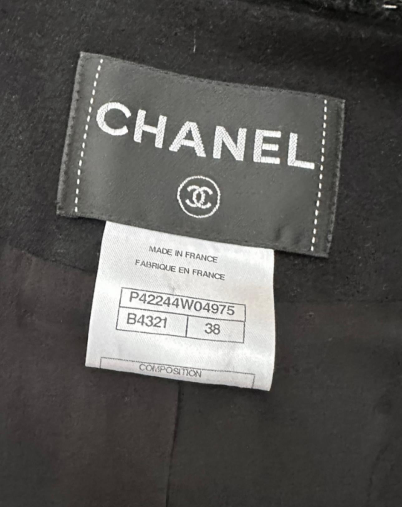 Chanel Chain Trim CC Jewel Buttons Tweed Jacket 3