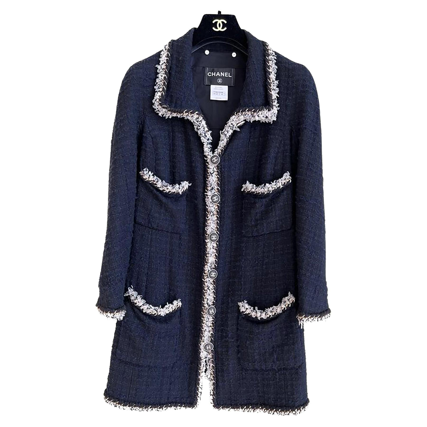 Chanel Chain Trim Collectors Tweed Jacket For Sale