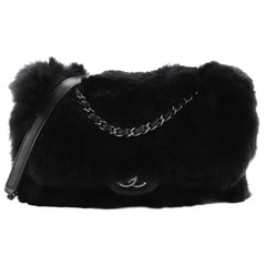 Chanel Chain Zip CC Flap Bag Fur and Quilted Lambskin Medium Chanel Chain Zip CC Flap Bag Fur and Quilted Lambskin Medium