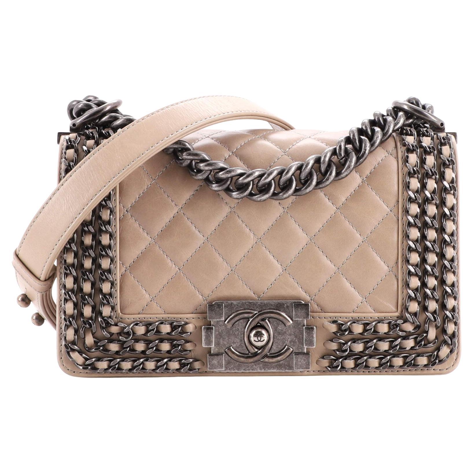 Chanel CC Signature Flap Bag Diagonal Quilted Leather Medium at 1stDibs