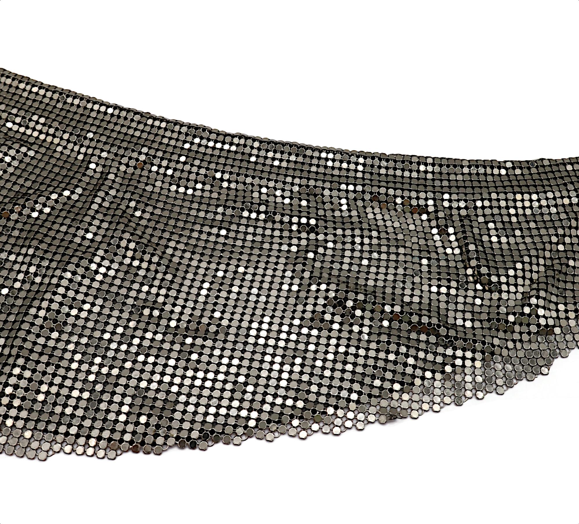 CHANEL Chainmail Collar Metal Scarf For Sale 1