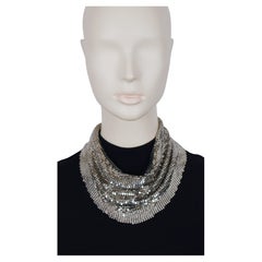 CHANEL Chainmail Collar Metal Scarf