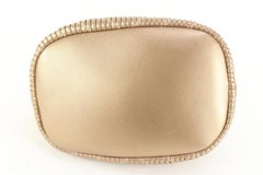Chanel Champagne Gold Chevron Leather Drawstring BucketCrossbody Hobo 77cz51