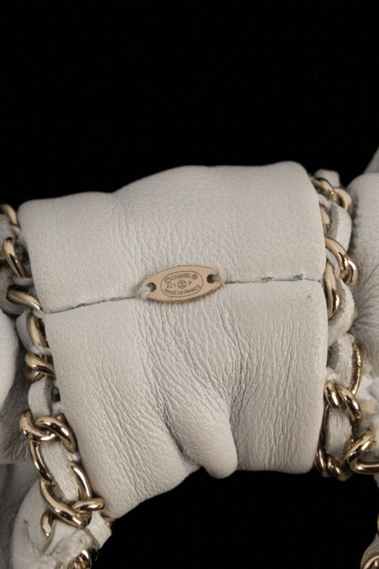 Chanel Champagne Metal Hair Jewelry For Sale 1