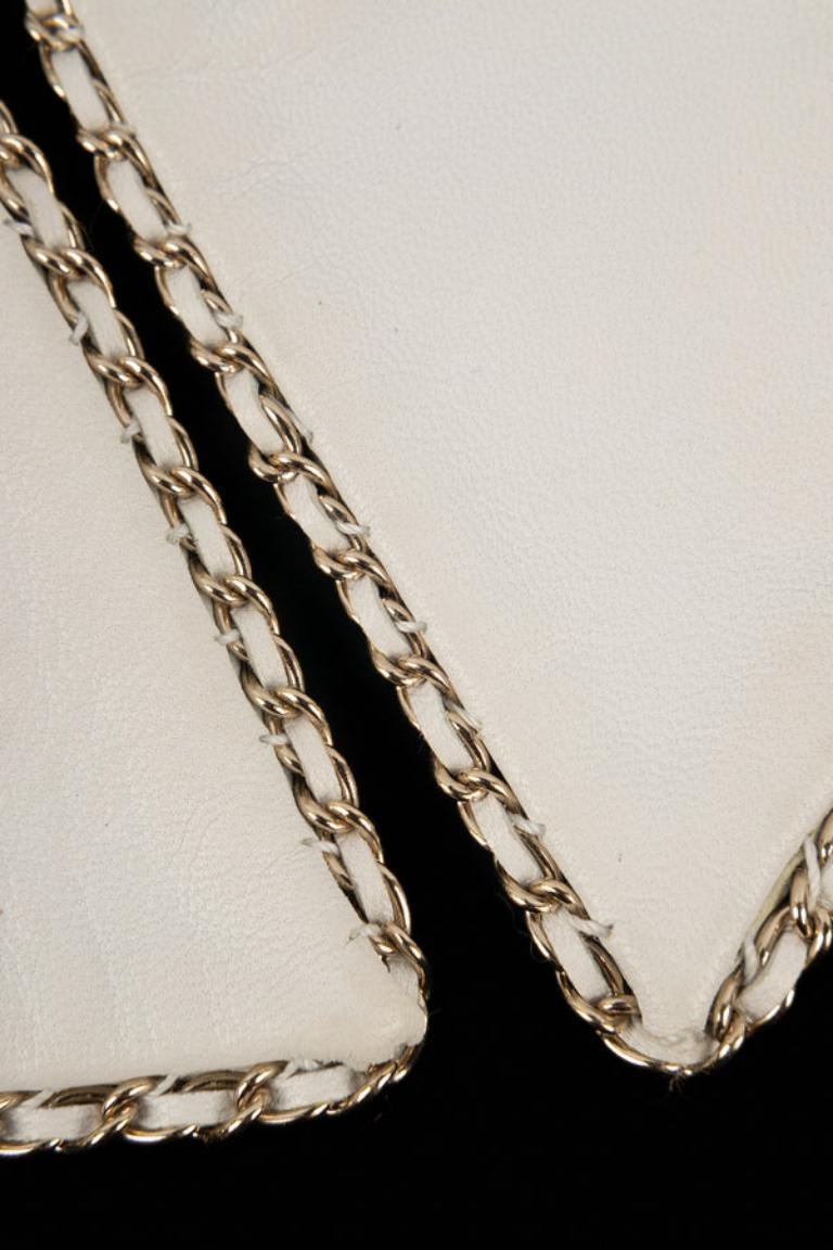 Chanel Champagne Metal Hair Jewelry For Sale 2