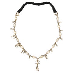 Chanel Champán Joyas de cabeza de metal con perlas de fantasía, 2012
