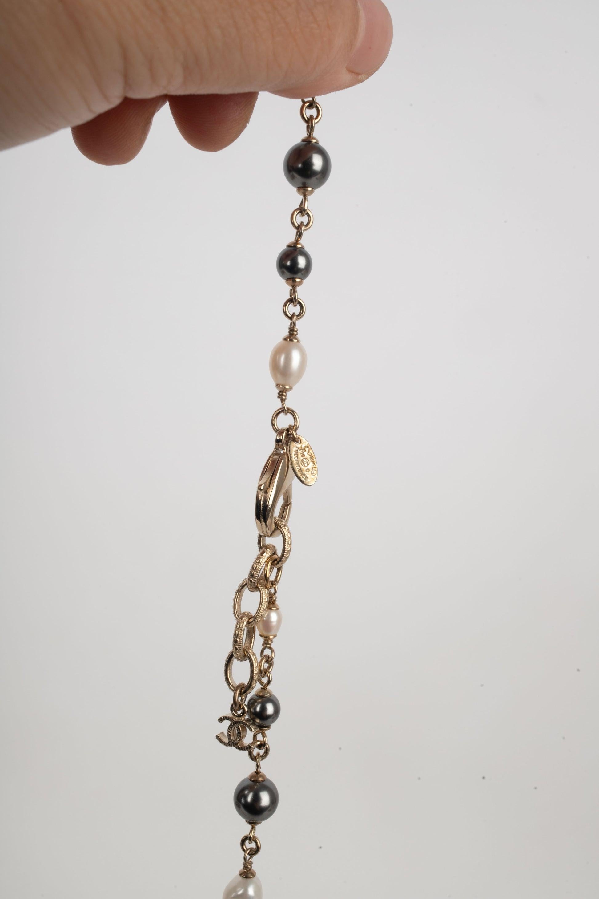 Chanel Champagne Metal Necklace, 2018 2