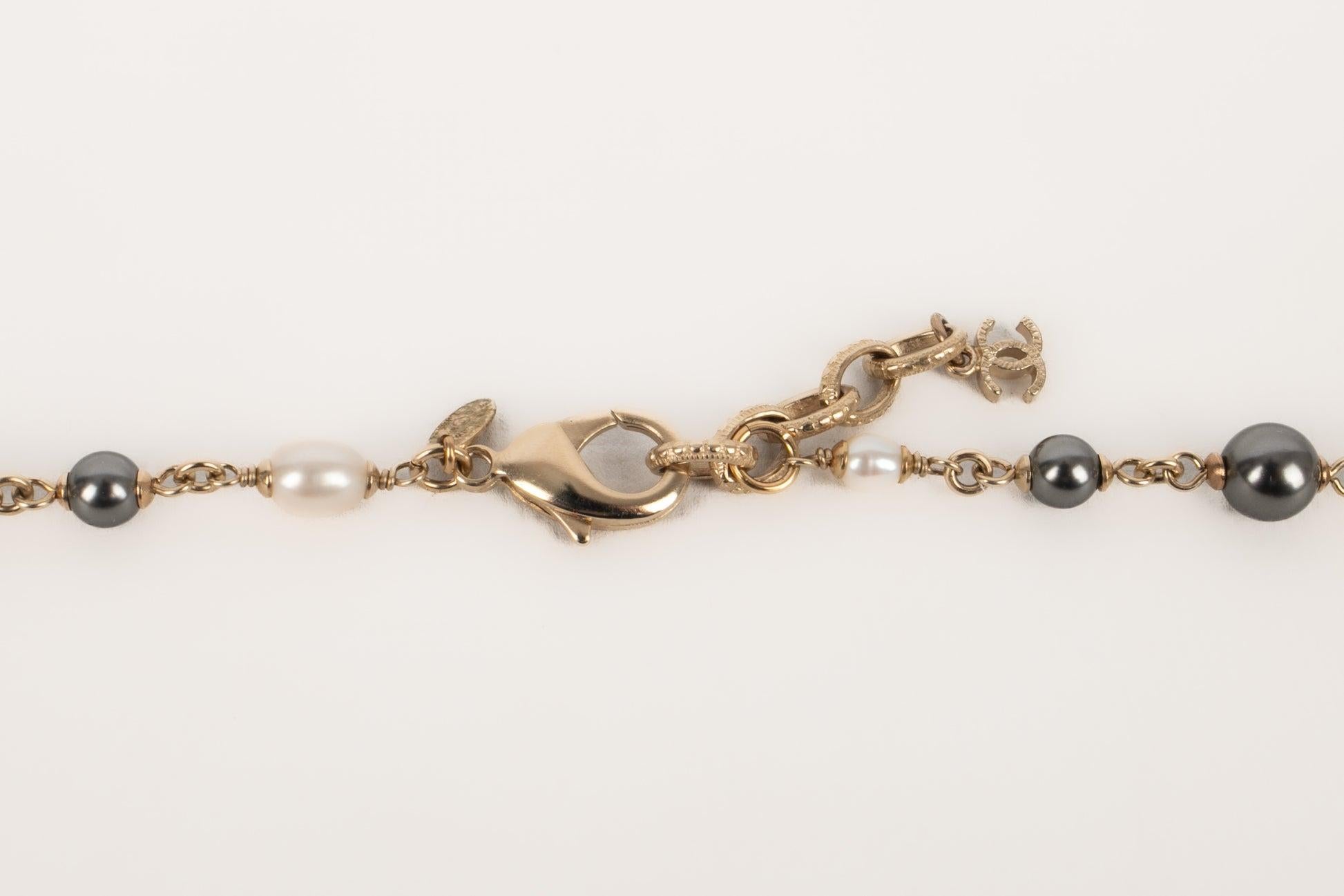 Chanel Champagne Metal Necklace, 2018 3