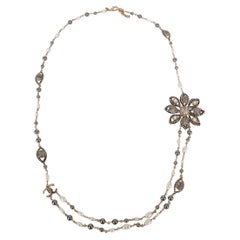 Chanel Champagne Metal Necklace, 2018