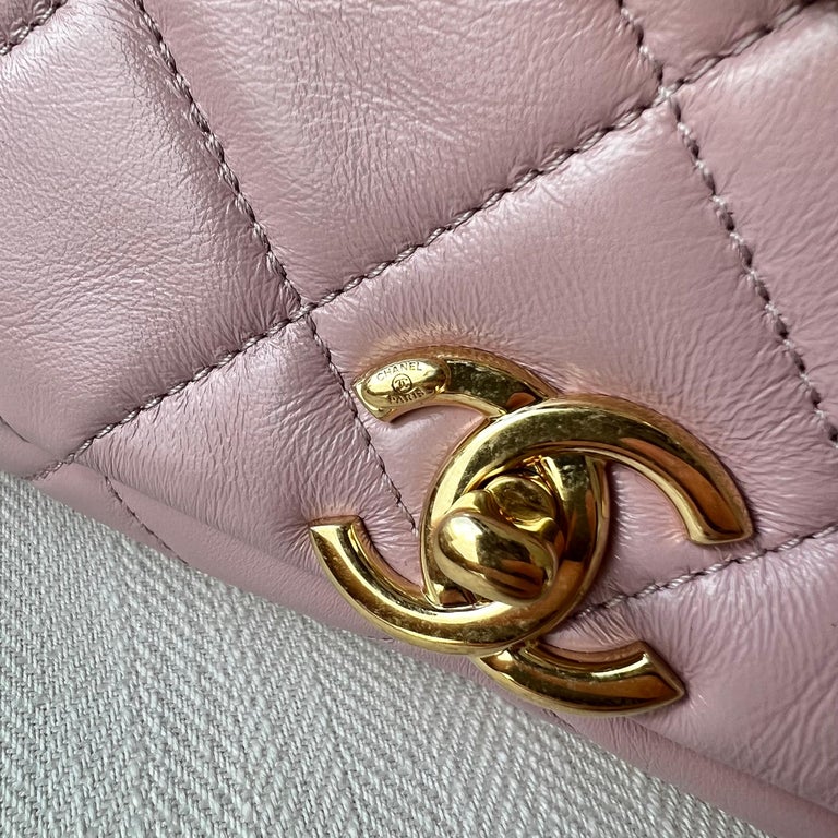 Chanel Chanel 22A Mini Flap Bag In Pink With Gold Hardware 2022