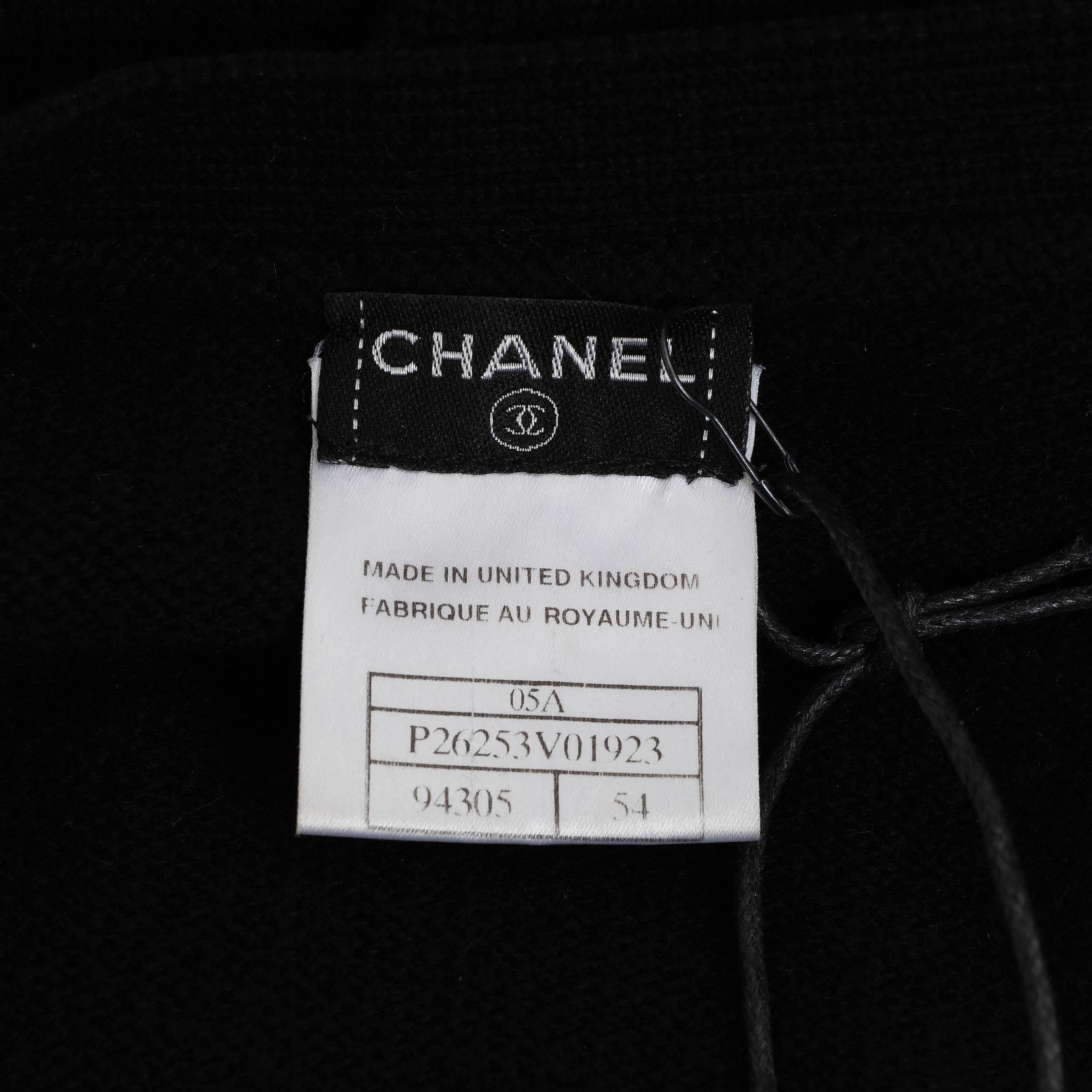 CHANEL chanel cashmere 05A BEADED CC Cardigan Sweater 54 XXL For Sale 2