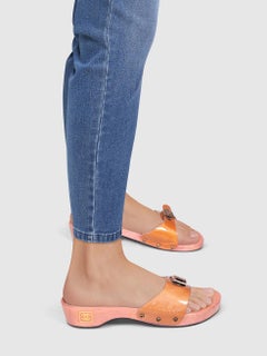 Chanel Chanel Sport Vintage Pink Patent Wooden Slides Size IT 42