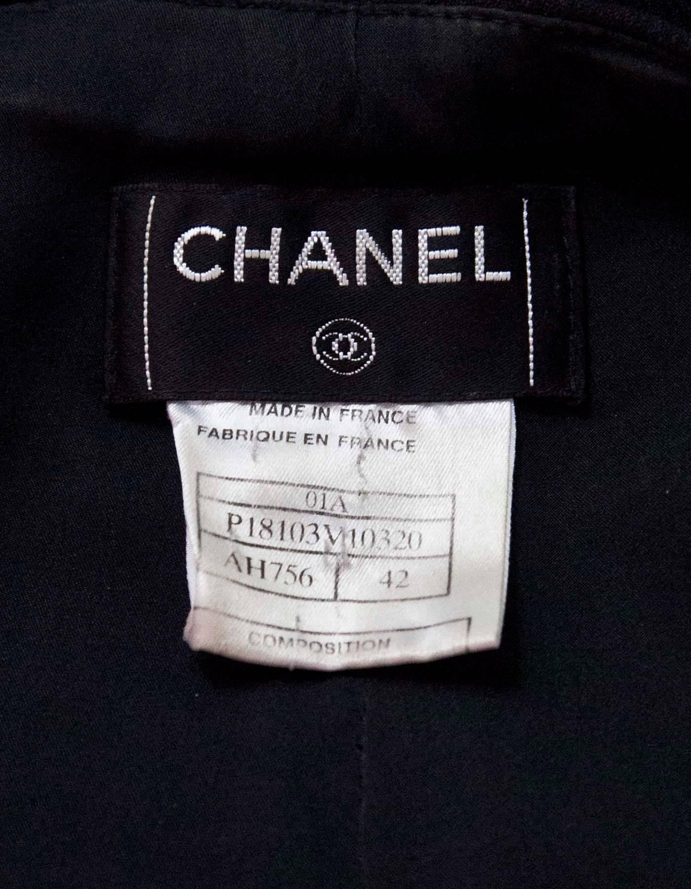 Women's Chanel Charcoal Wool Pants Sz FR42