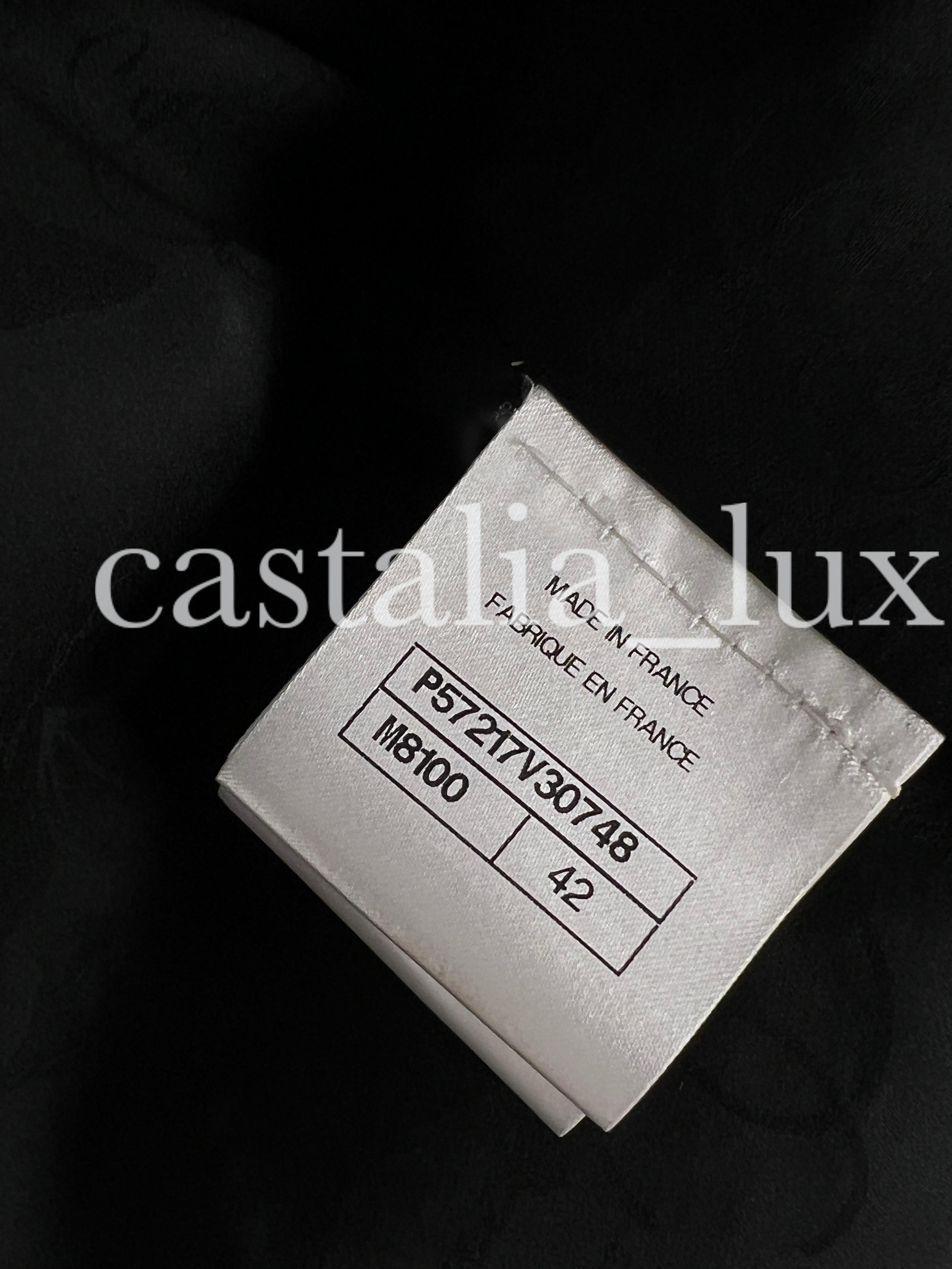 Chanel Charlotte Groeneveld New Black Lesage Tweed Jacket For Sale 8