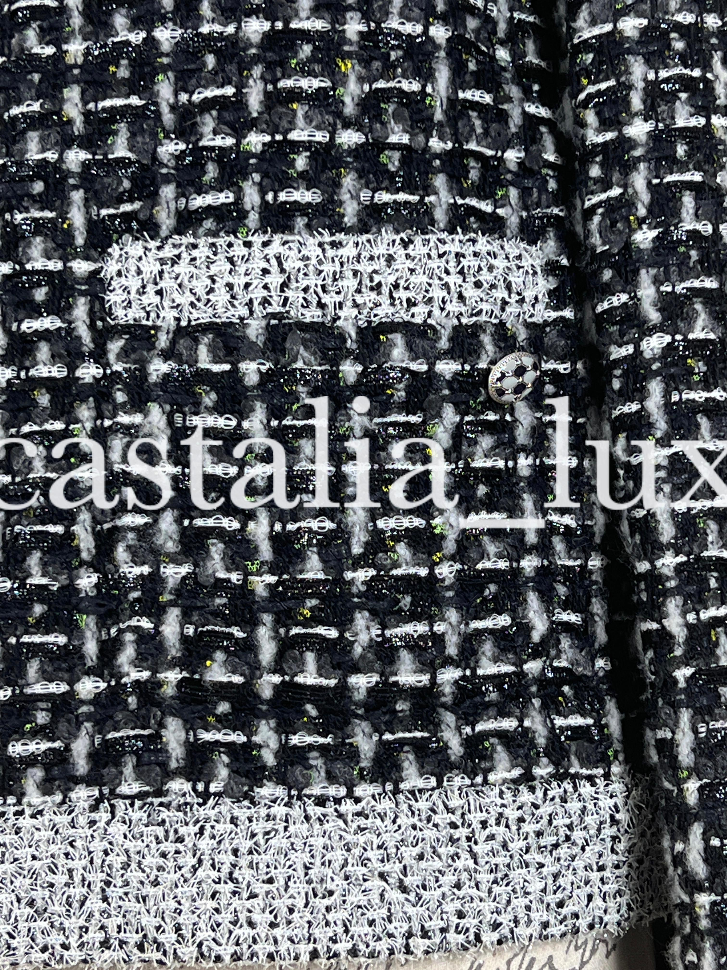 Chanel Charlotte Groeneveld New Black Lesage Tweed Jacket 1