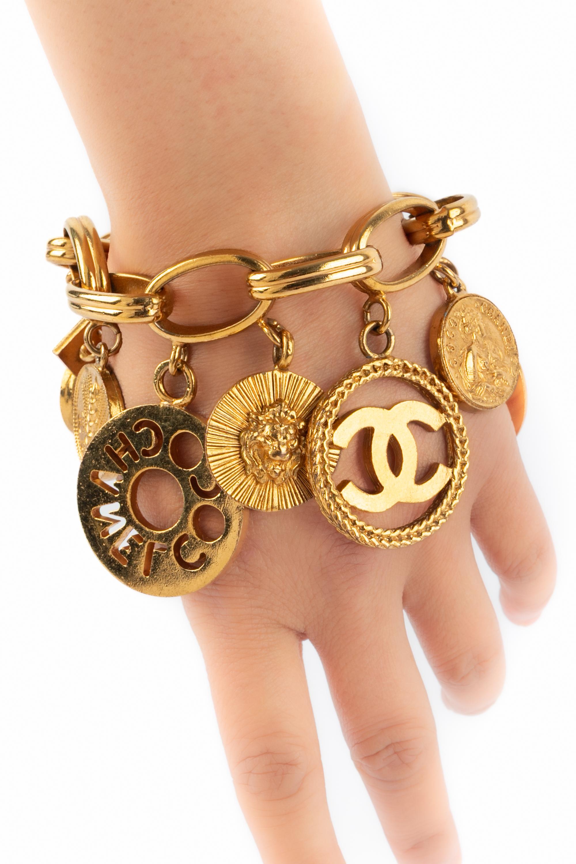 Chanel charm bracelet 1990s For Sale 5
