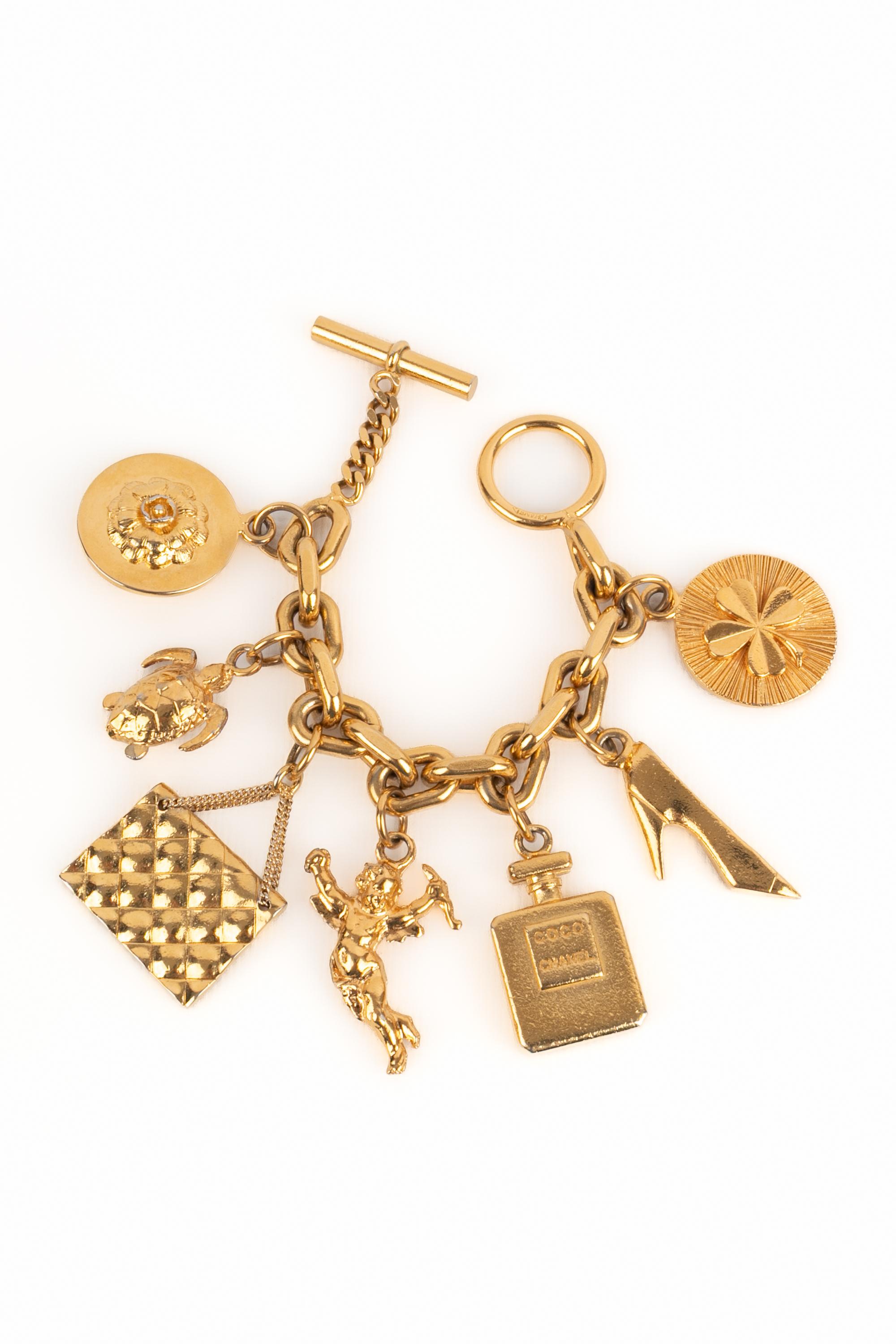Women's Chanel charm bracelet For Sale