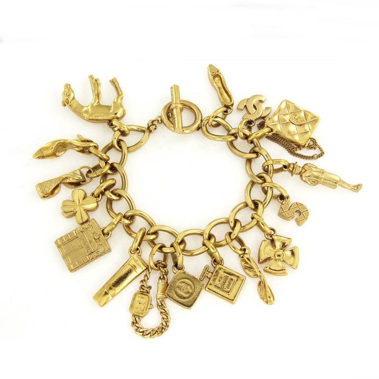 Chanel Charm Bracelet with 16 Iconic Charms