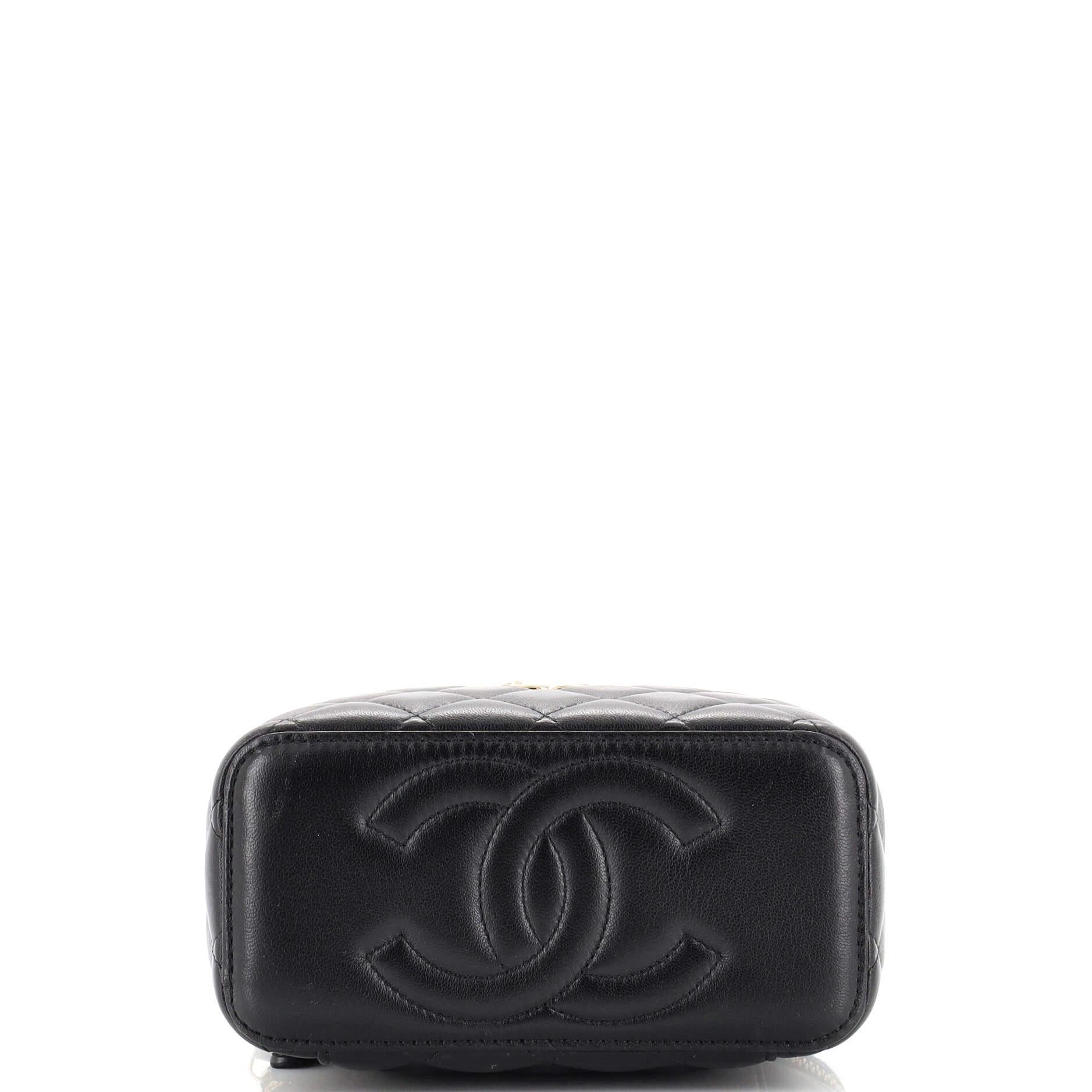 Chanel Charming Handle Vanity Case with Chain Quilted Lambskin Small 1