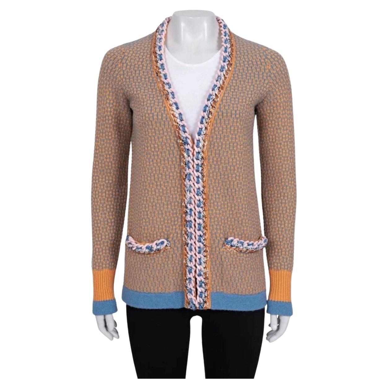 Chanel Checked Cashmere Cardigan Sz.36