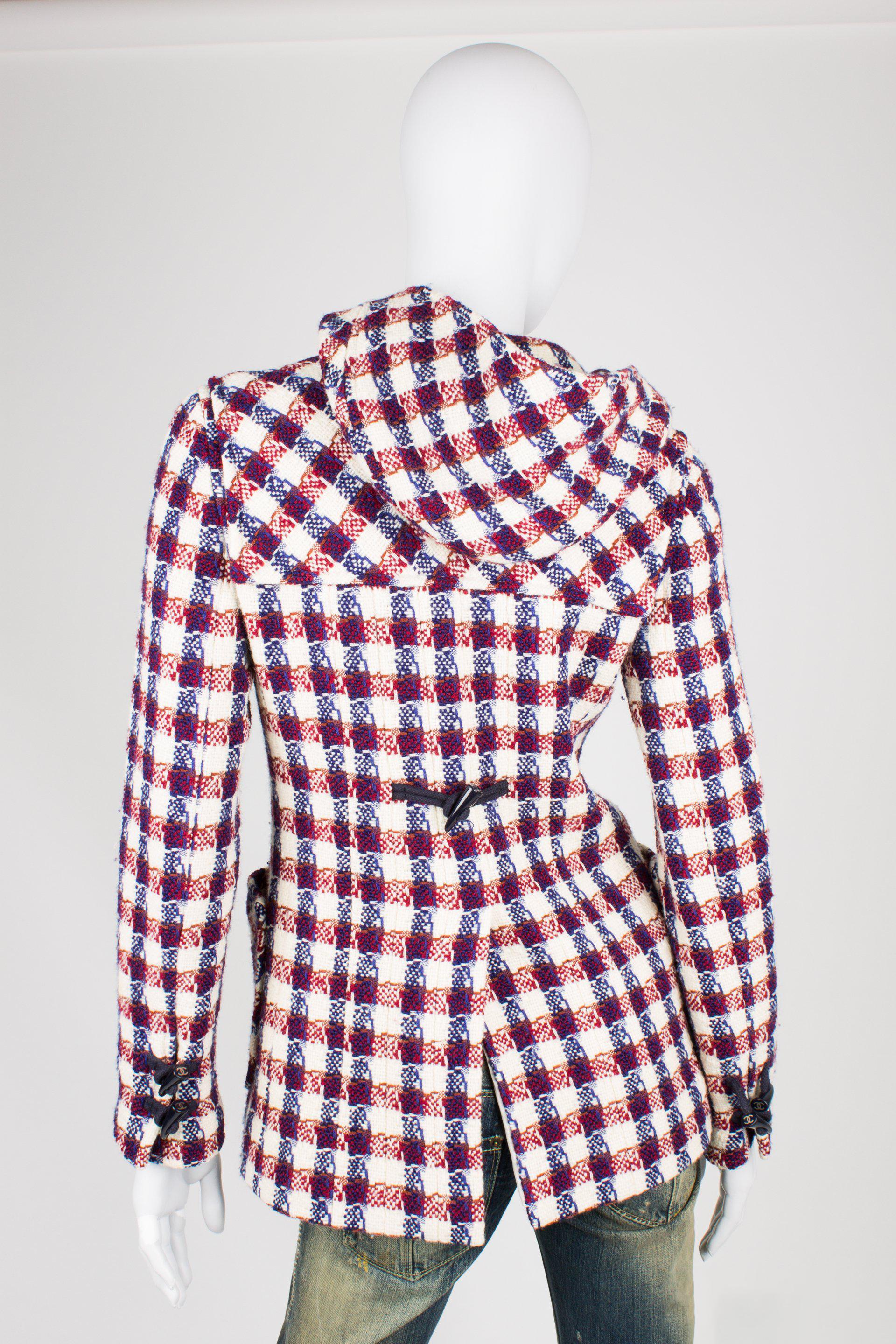 Chanel Checkered Jacket - red/white/blue 2