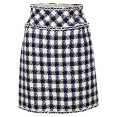 Chanel Checkered Tweed Skirt - '00s