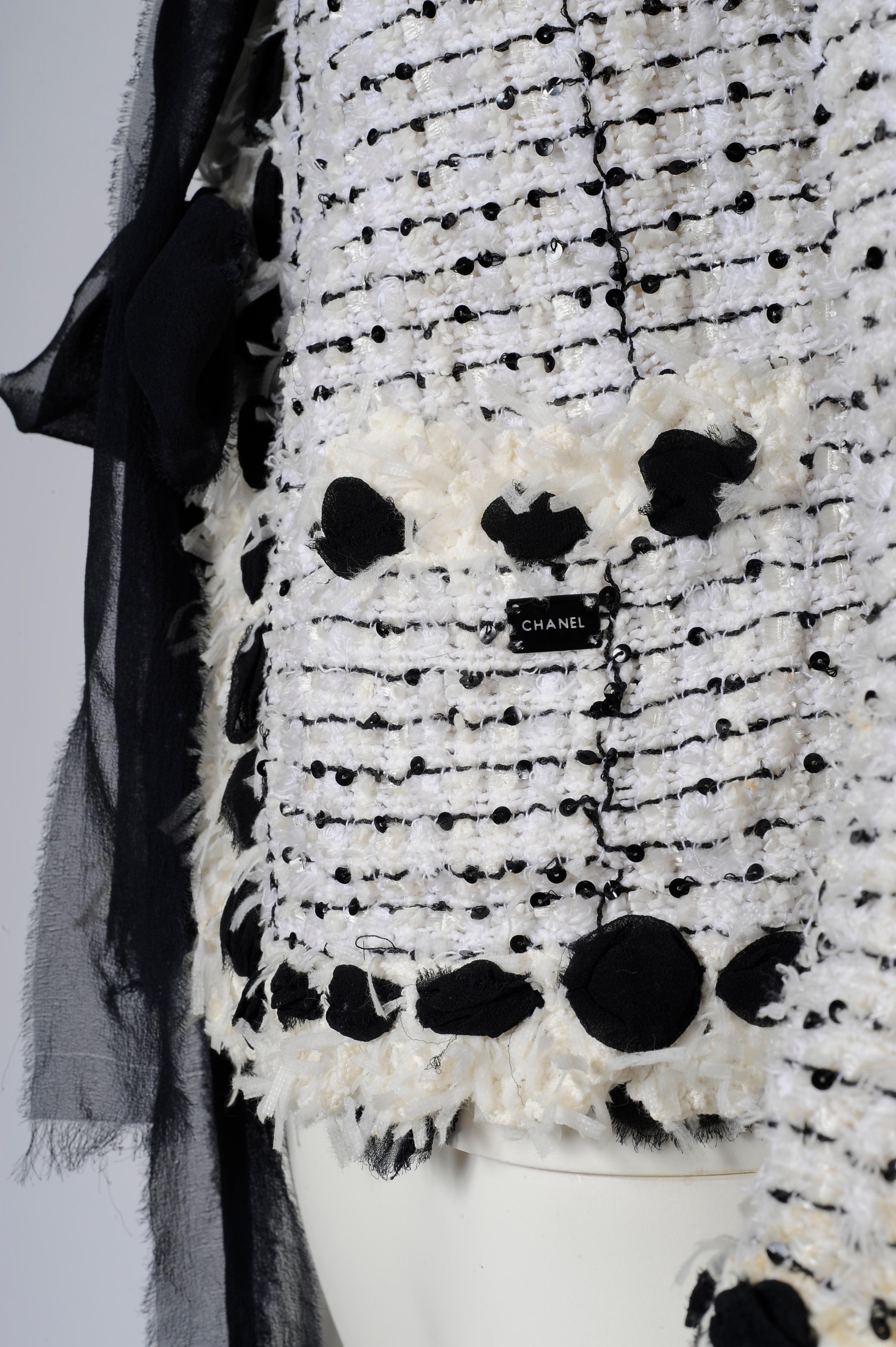Chanel Chenille & Sequins Fringe Jacket 7