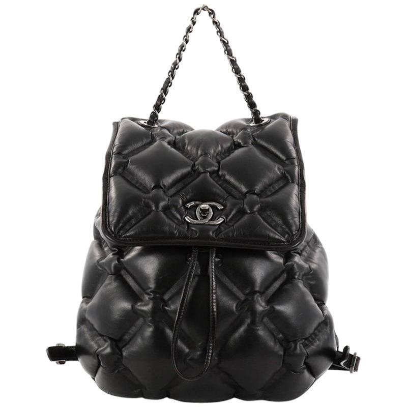 Chanel Chesterfield Backpack Quilted Calfskin Medium